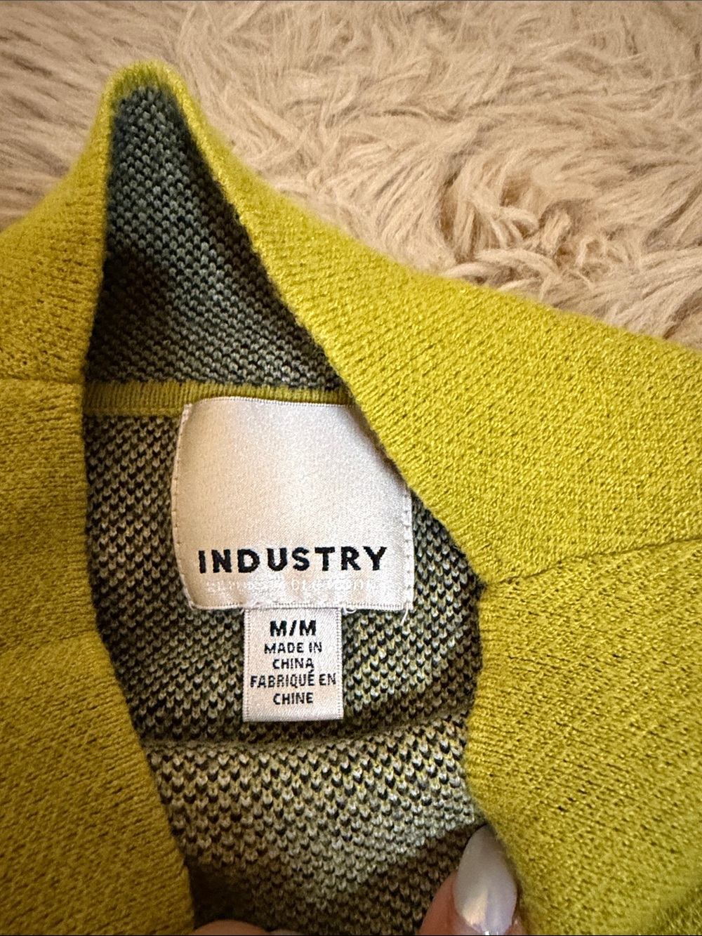 Yellow Butterfly & Floral Mock Neck Sweater - Picture 2 of 4